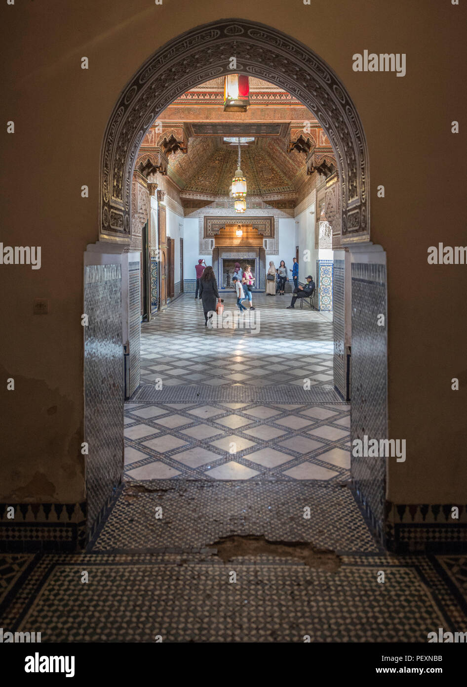 Palazzo Bahia, Marrakech, Marocco Foto Stock