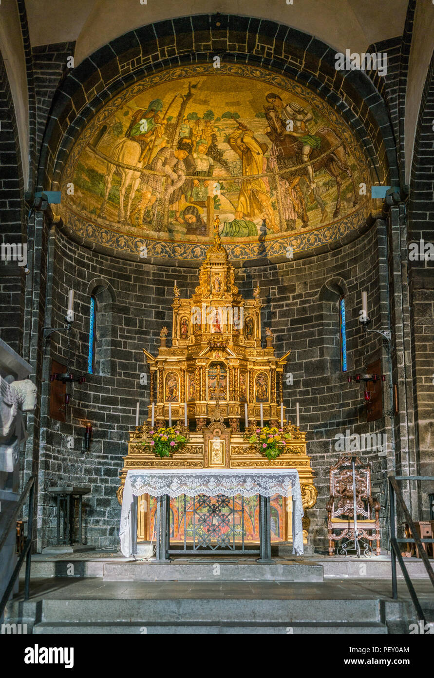 San Giacomo Chiesa di Bellagio, Lago di Como, Lombardia, Italia. Foto Stock