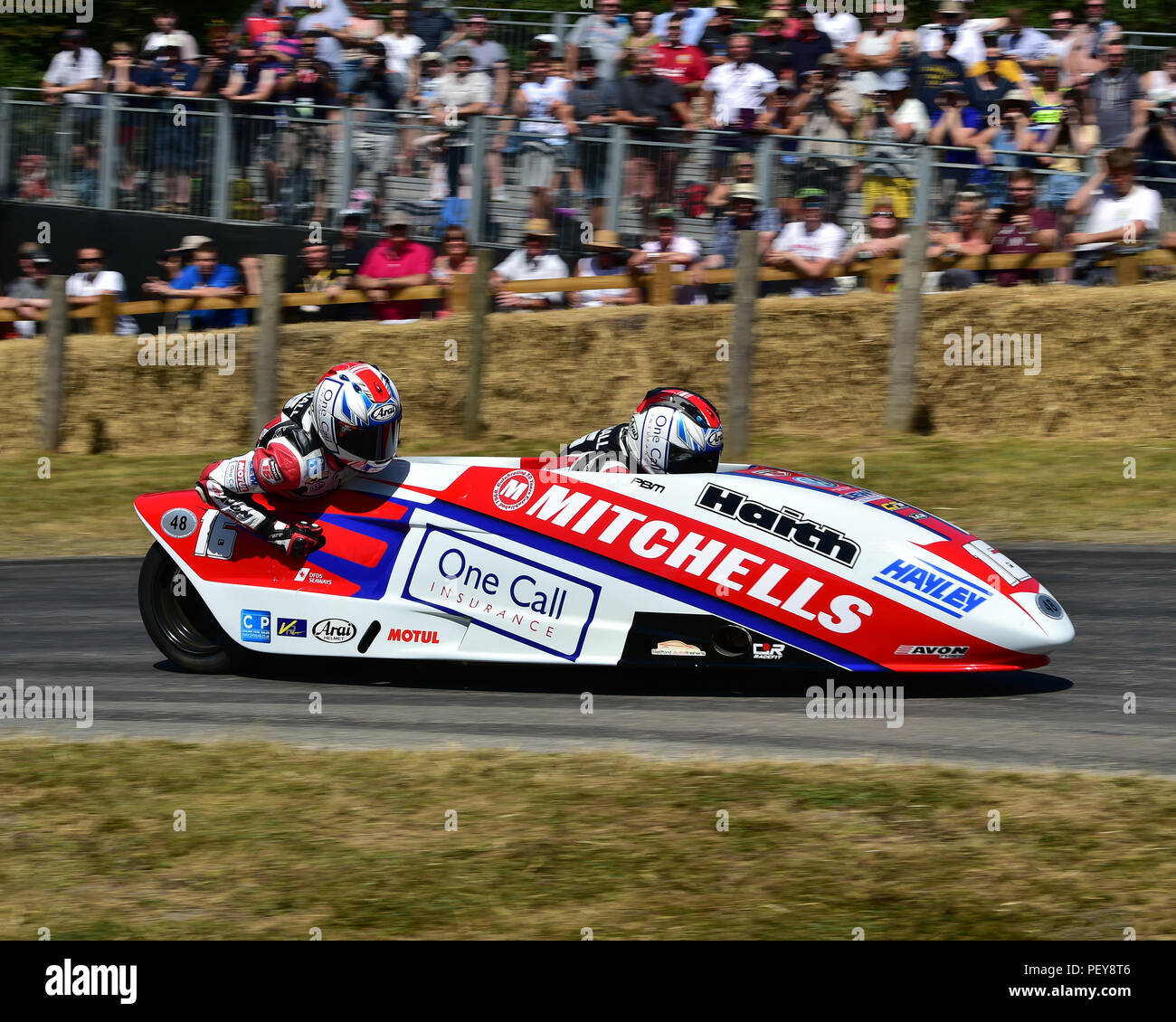 Ben Birchall, LCR Honda 600, moderne motociclette da corsa, Goodwood Festival della velocità, il Giubileo d'argento, Goodwood, luglio 2018, West Sussex, in Inghilterra. 201 Foto Stock