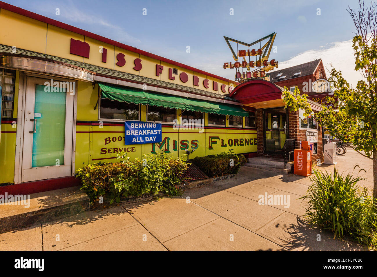 Miss Firenze Diner   Firenze, Massachusetts, STATI UNITI D'AMERICA Foto Stock