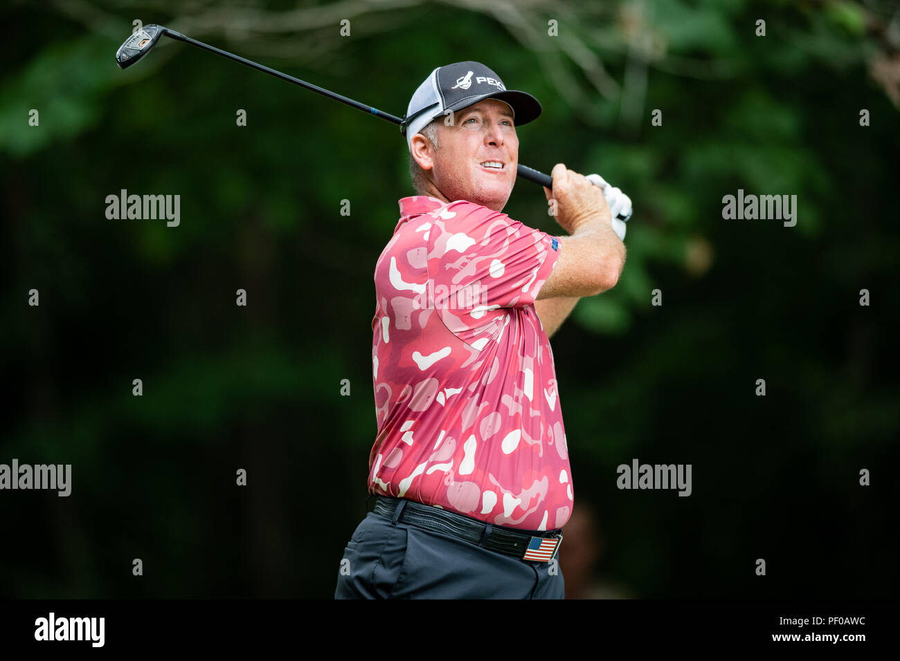 North Carolina, USA. Il 18 agosto 2018. D.A. Punti durante il Wyndham Championship Sabato 18 Agosto, 2018 a Sedgefield Country Club di Greensboro, NC. Giacobbe Kupferman/CSM Credito: Cal Sport Media/Alamy Live News Foto Stock