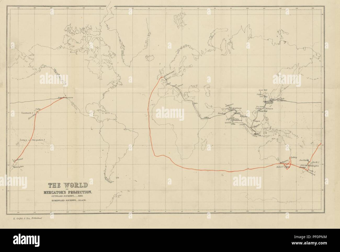 Immagine dalla pagina 19 di 'Le passeggiate di un Globe Trotter in Australia, Giappone, Cina, Java, India, e Cashmere" Foto Stock