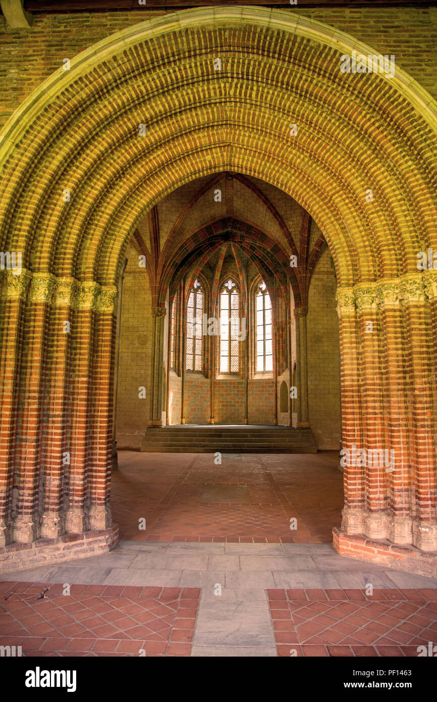 Area di chiostri del convento des giacobini Toulouse Francia Foto Stock