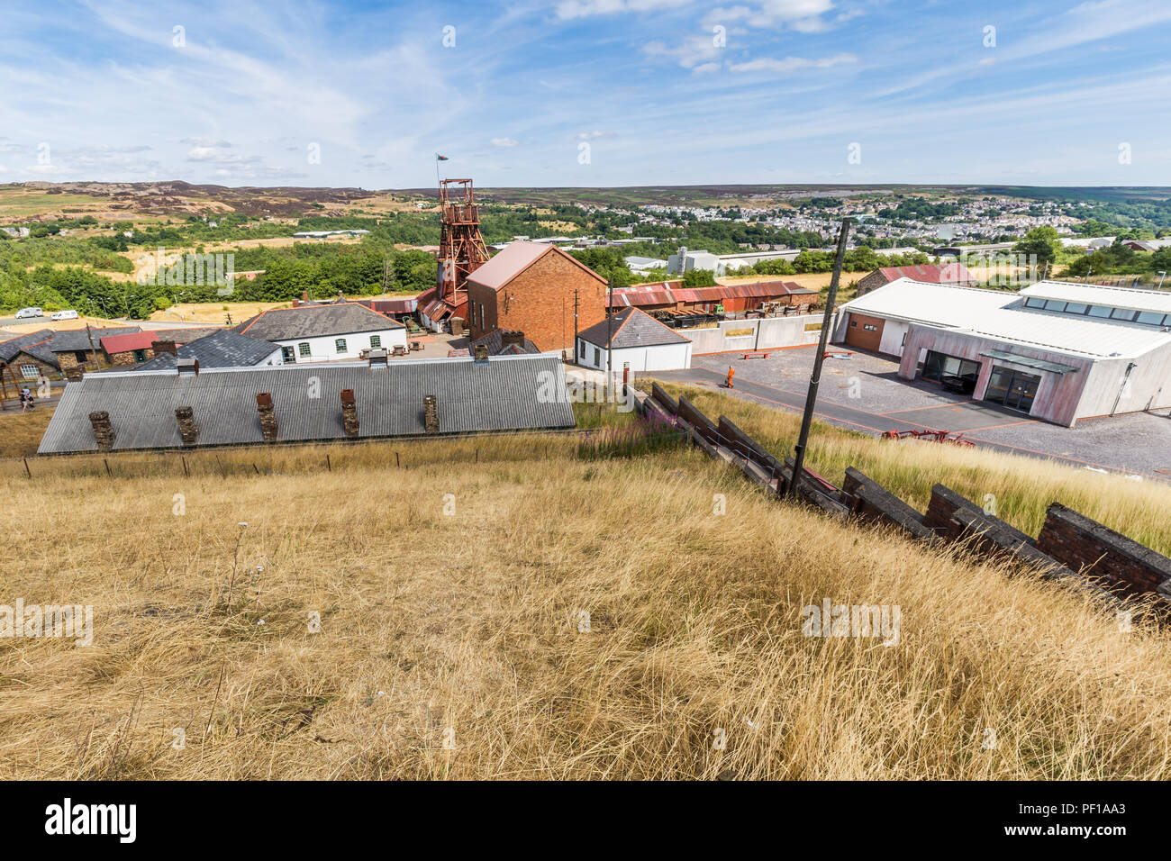 Big Pit sito industriale in Galles, Regno Unito Foto Stock