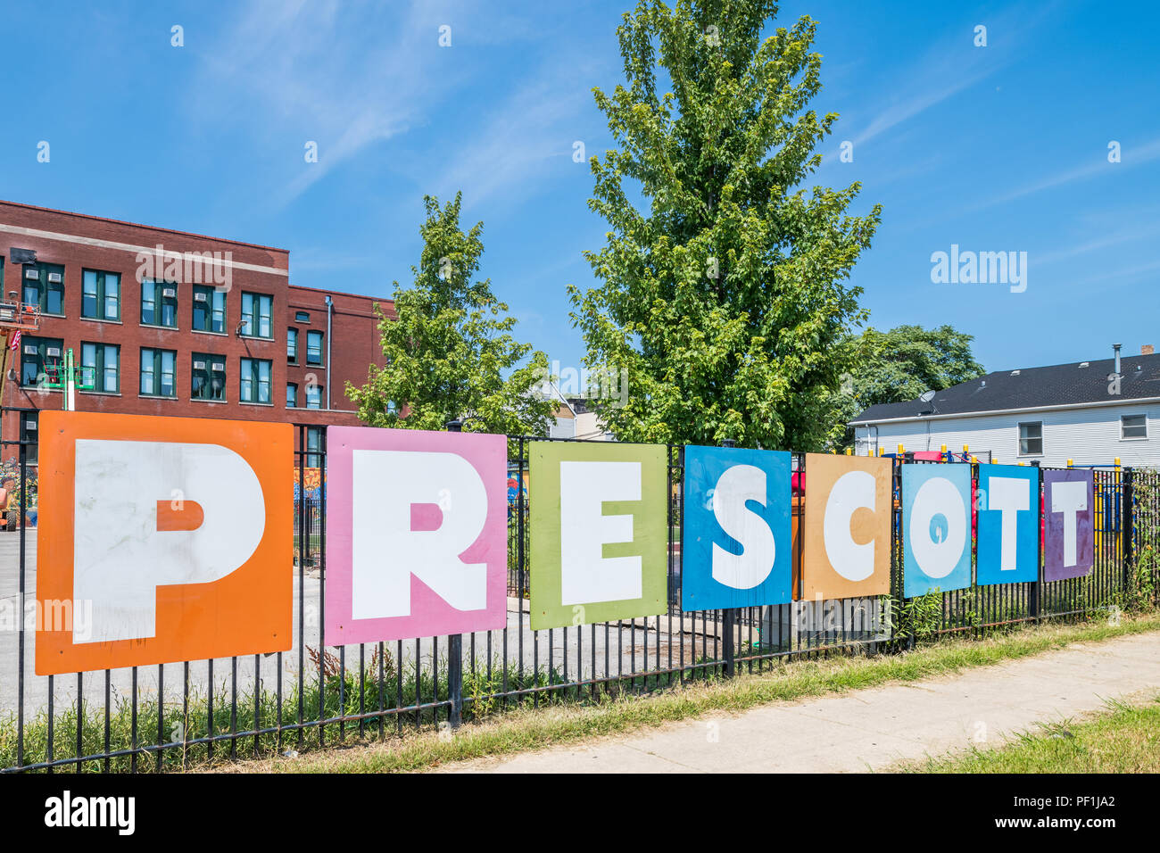 Prescott Scuola Elementare - Chicago scuole pubbliche Foto Stock