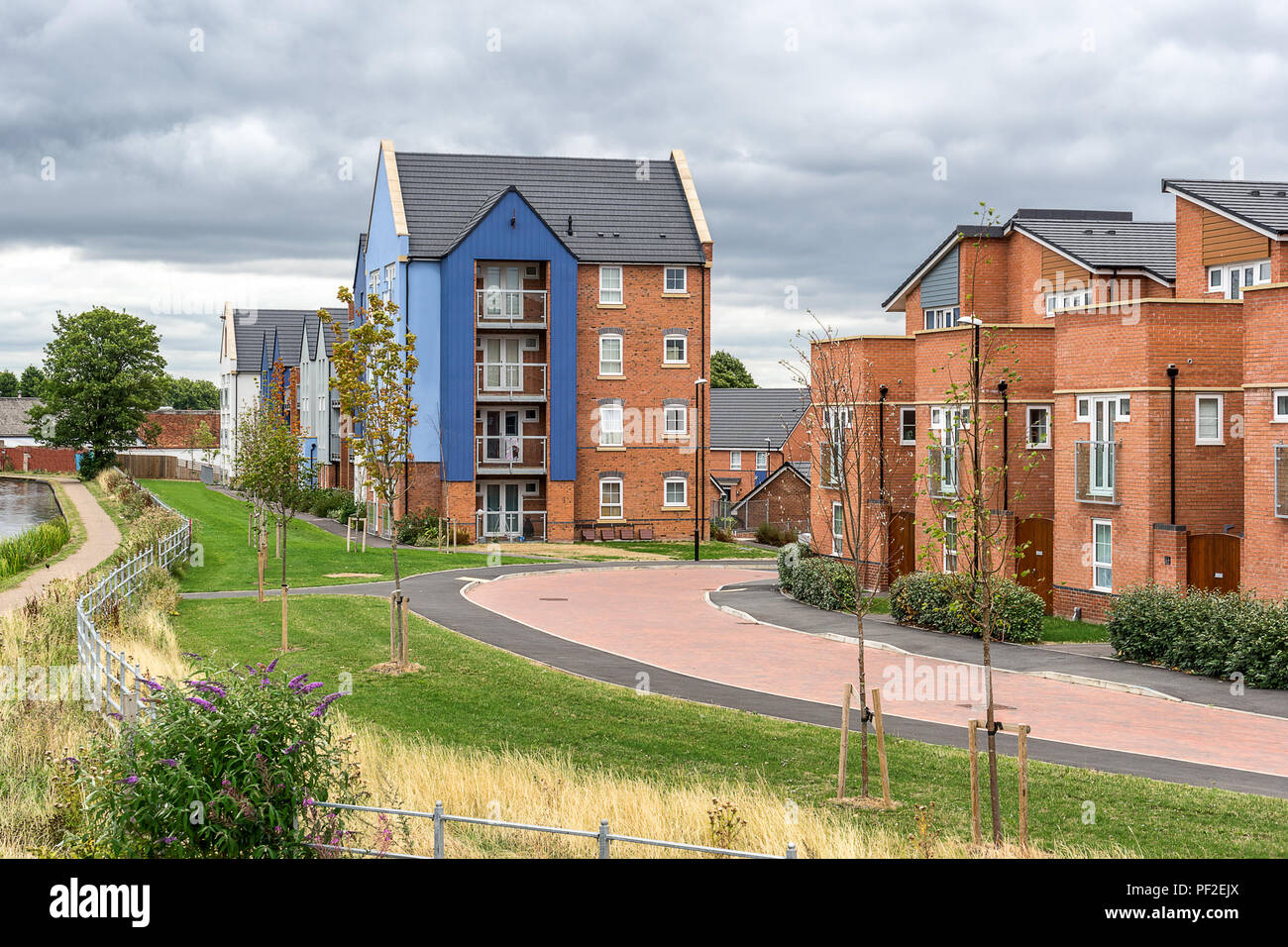 Nuovo alloggiamento urbano a Coventry in Inghilterra Foto Stock