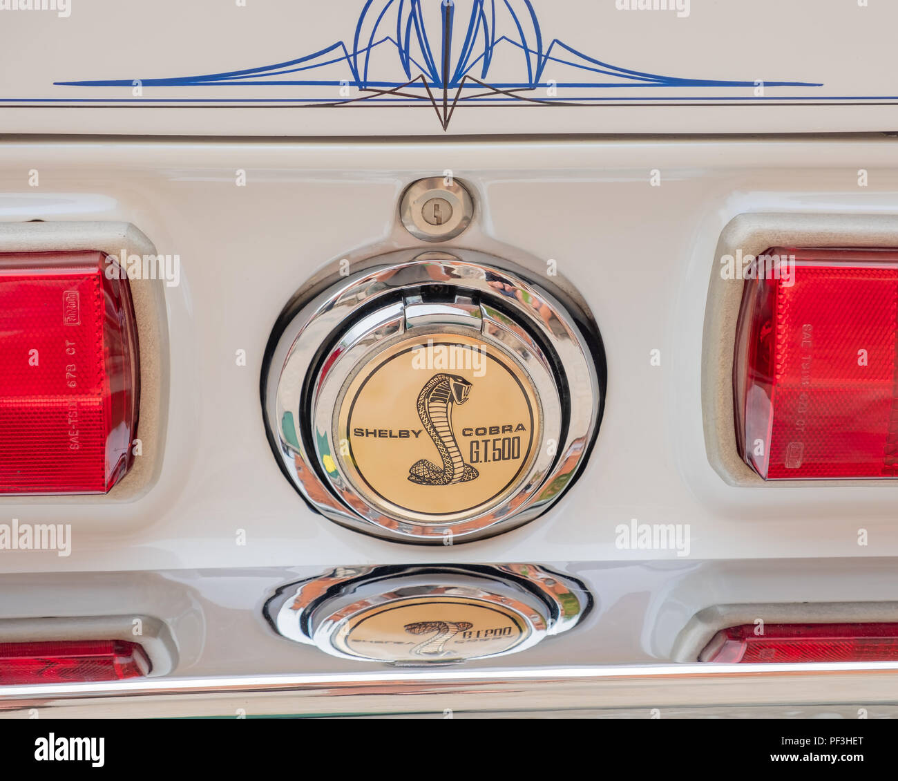 Tappo di gas da un 1967 Shelby Cobra GT500. Foto Stock