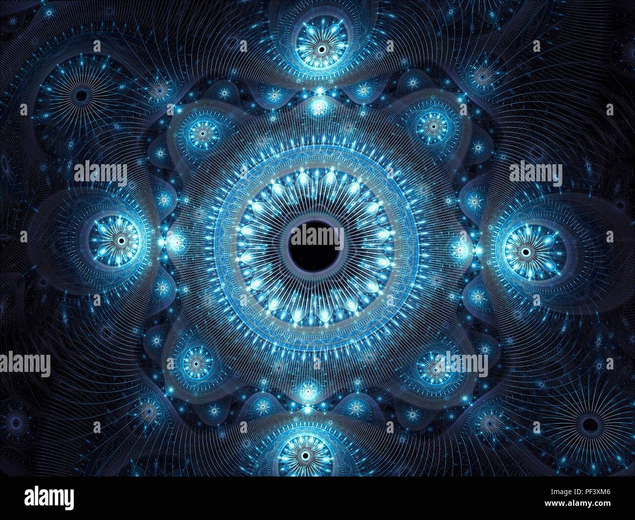 Abstract ornati di sfondo esoterico - generati digitalmente immagine Foto Stock