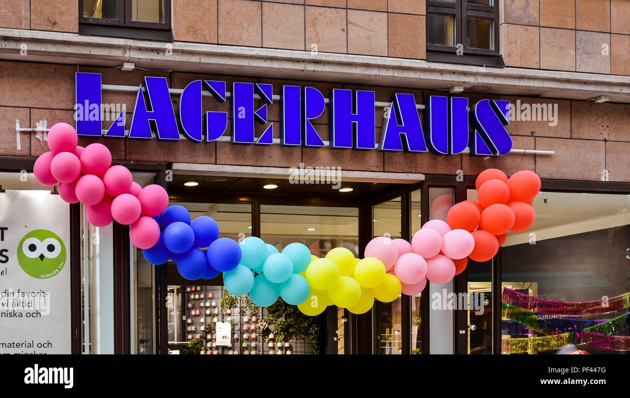 Lagerhaus, una Home Prodotti store su Drottninggatan Stoccolma, Svezia Foto Stock