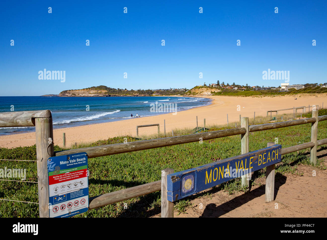 Mona Vale Beach a nord di Sydney, Australia Foto Stock