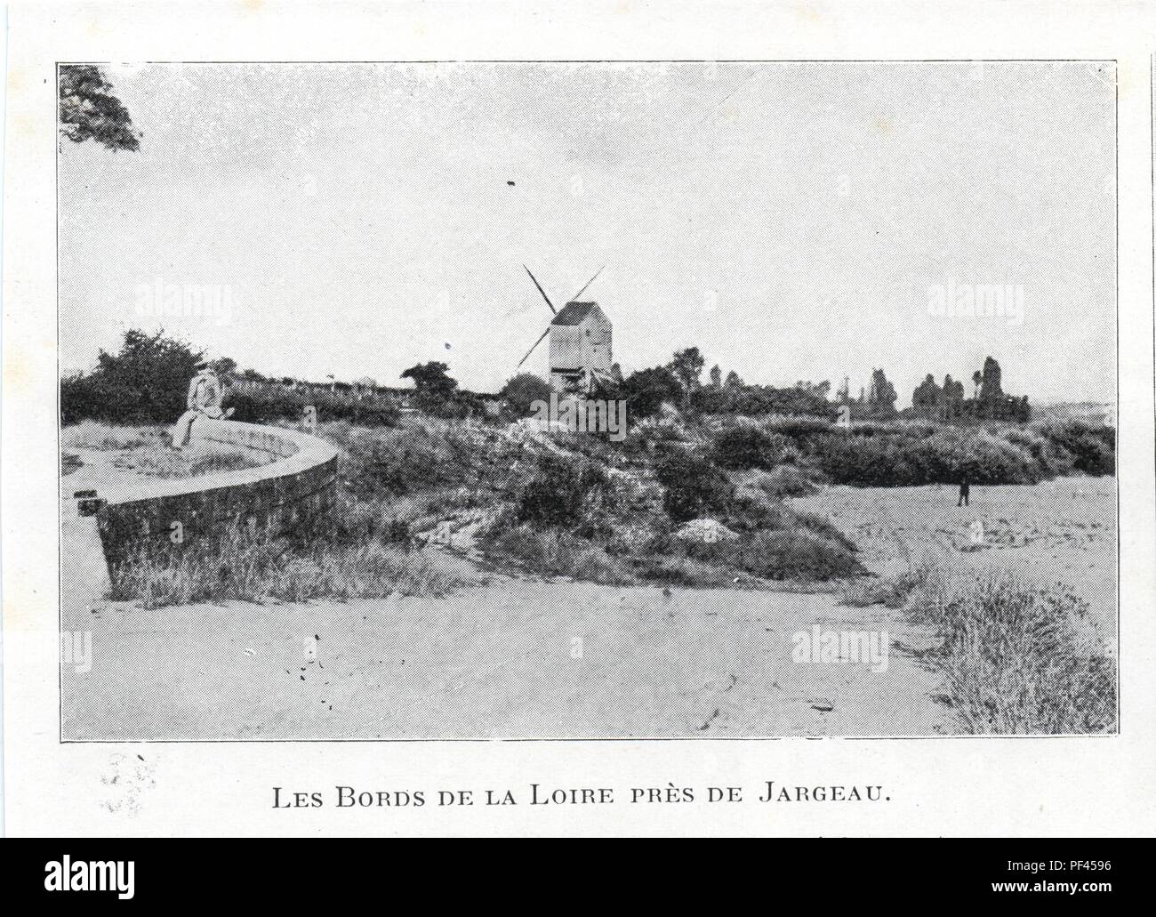 Les Bords de la Loire près de Jargeau Foto Stock