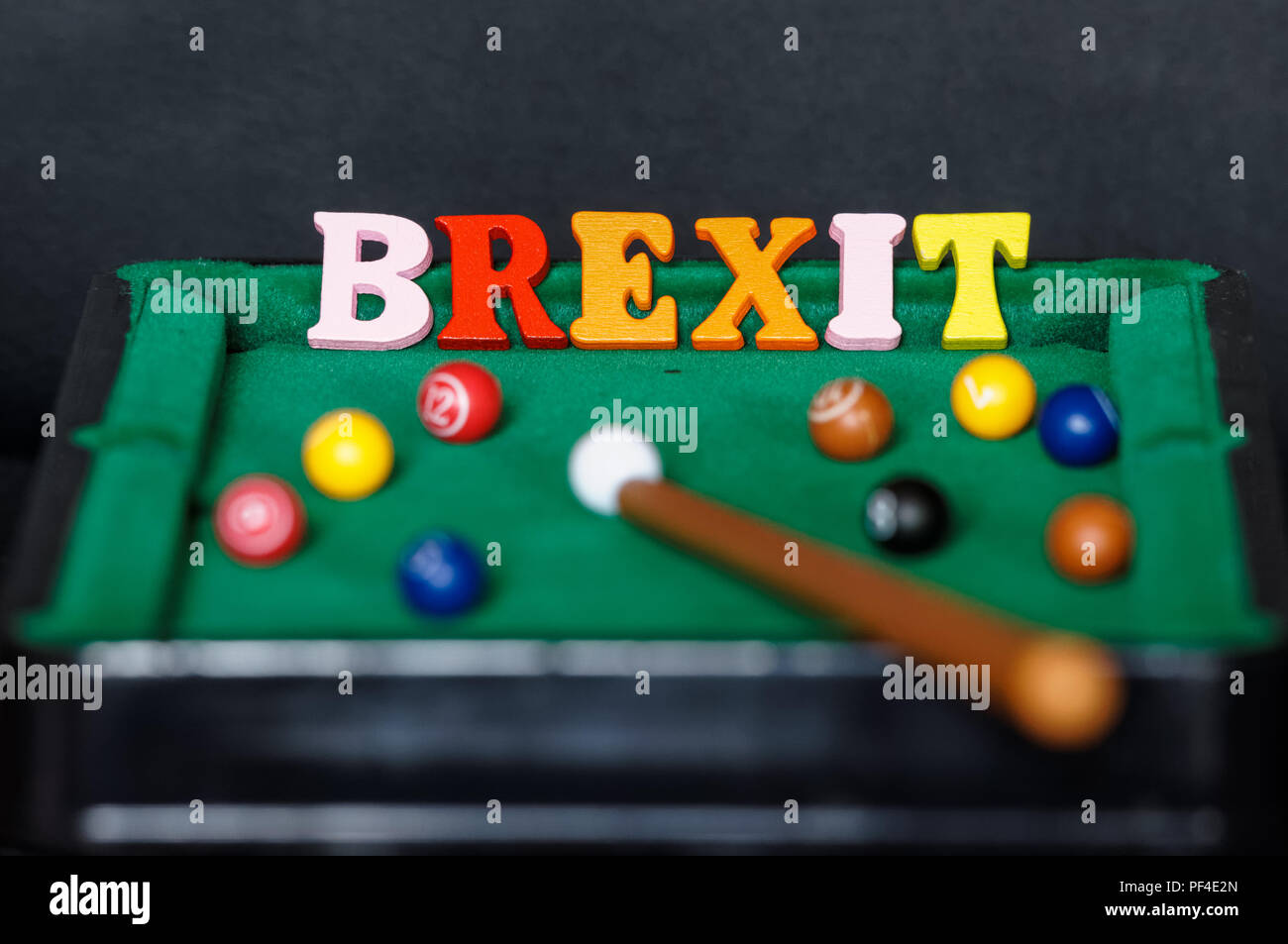 Brexit, immagine concettuale del difficile processo Brexit Foto Stock