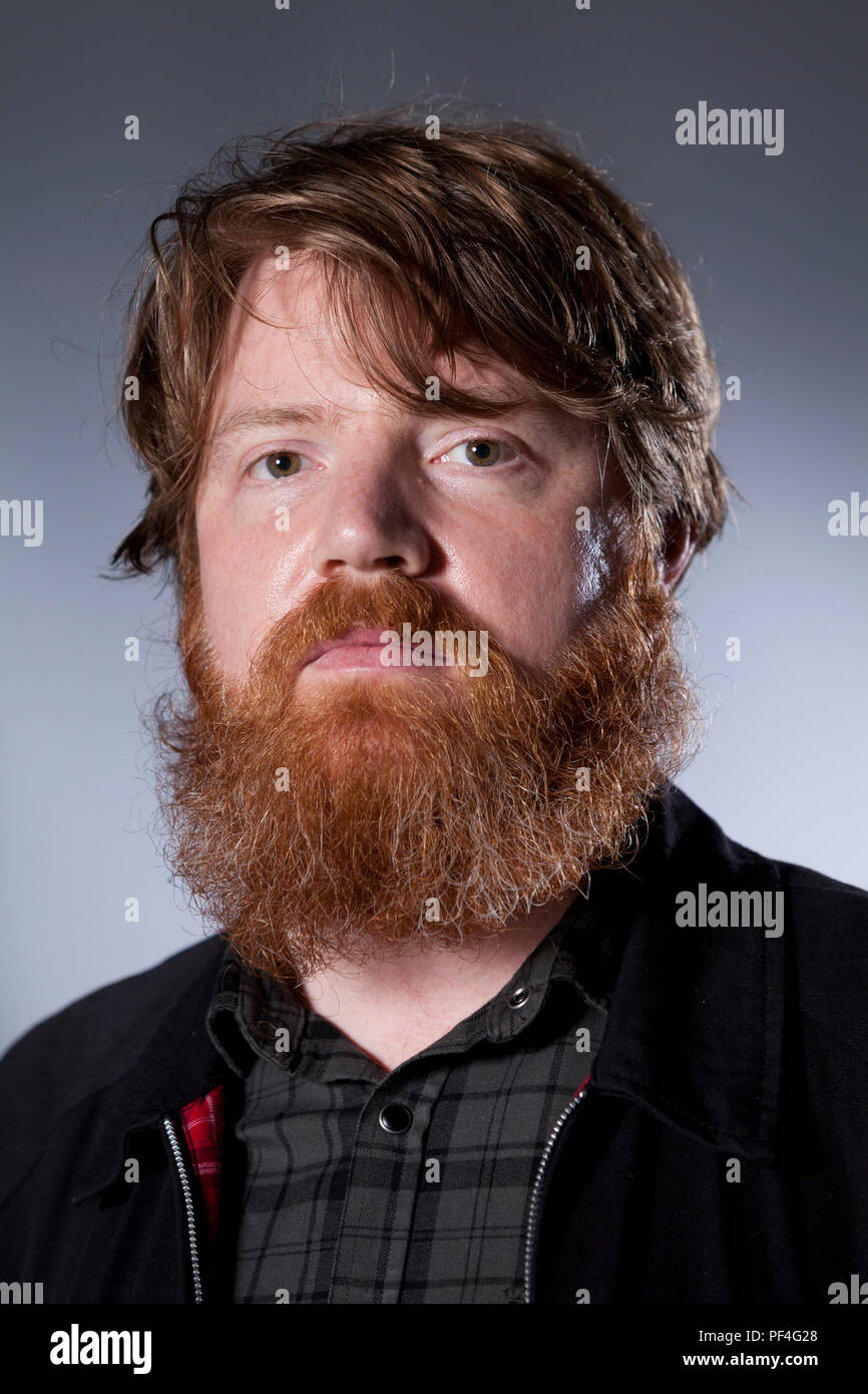 Edinburgh, Regno Unito. Il 18 agosto, 2018. Shaun Prescott, scrittore australiano. Nella foto al Edinburgh International Book Festival. Edimburgo, Scozia. Foto di Gary Doak / Alamy Live News Foto Stock