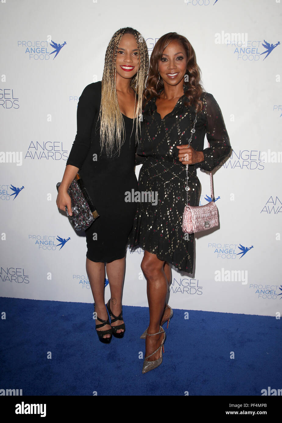 Los Angeles, Stati Uniti d'America. Il 18 agosto 2018. Los Angeles, California - Ryan Elizabeth Peete, Holly Robinson Peete. Progetto Angel Food 28 dell Angelo annuale Awards tenutosi al progetto Angel Food. Photo credit: Faye Sadou/AdMedia Credito: Faye Sadou/AdMedia/ZUMA filo/Alamy Live News Foto Stock