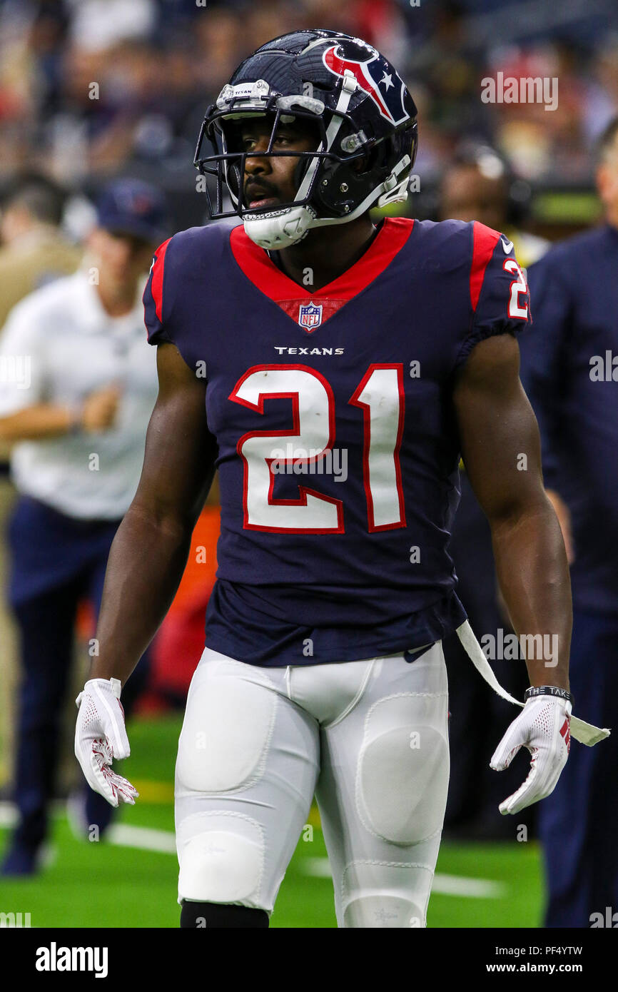 Agosto 18, 2018: Houston Texans running back Tyler Ervin (21) durante la preseason NFL partita di calcio tra la Houston Texans e San Francisco 49ers a NRG Stadium di Houston, TX. John Glaser/CSM Foto Stock