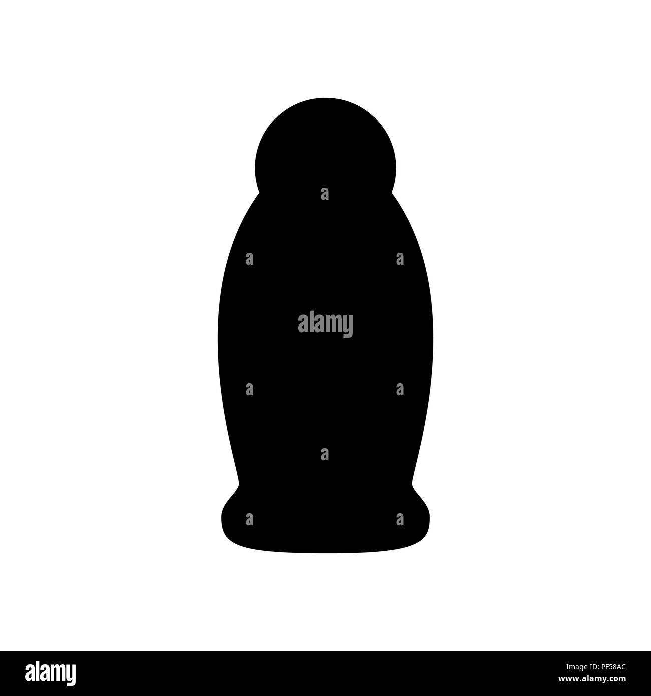 Gel, schiuma o sapone liquido. La pompa erogatrice la bottiglia di plastica silhouette. Vettore. Riempito icona nera a sfondo bianco. Isolato. Illustrazione Vettoriale