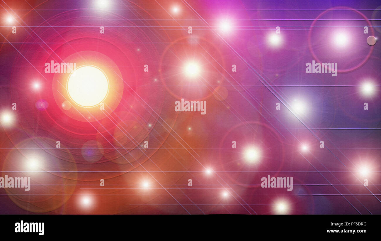 Un abstract che raffigura lo spazio e galassie, piena di meraviglie interstellare. Foto Stock