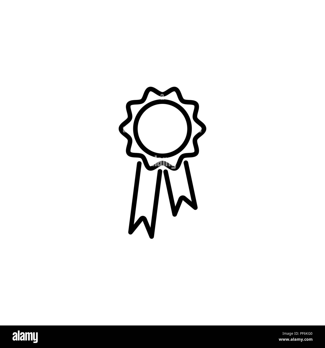 Linea Web icona. Medaglia per animali, medaglia Illustrazione Vettoriale