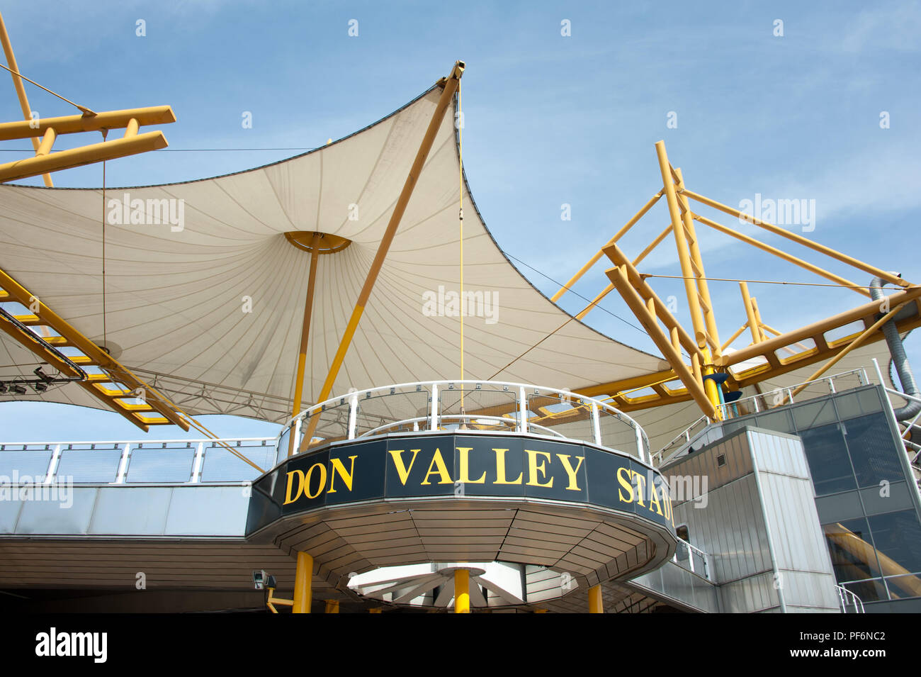 Il Don Valley Stadium Sport in Sheffield in tutta la sua gloria fu demolito nel 2013 Foto Stock