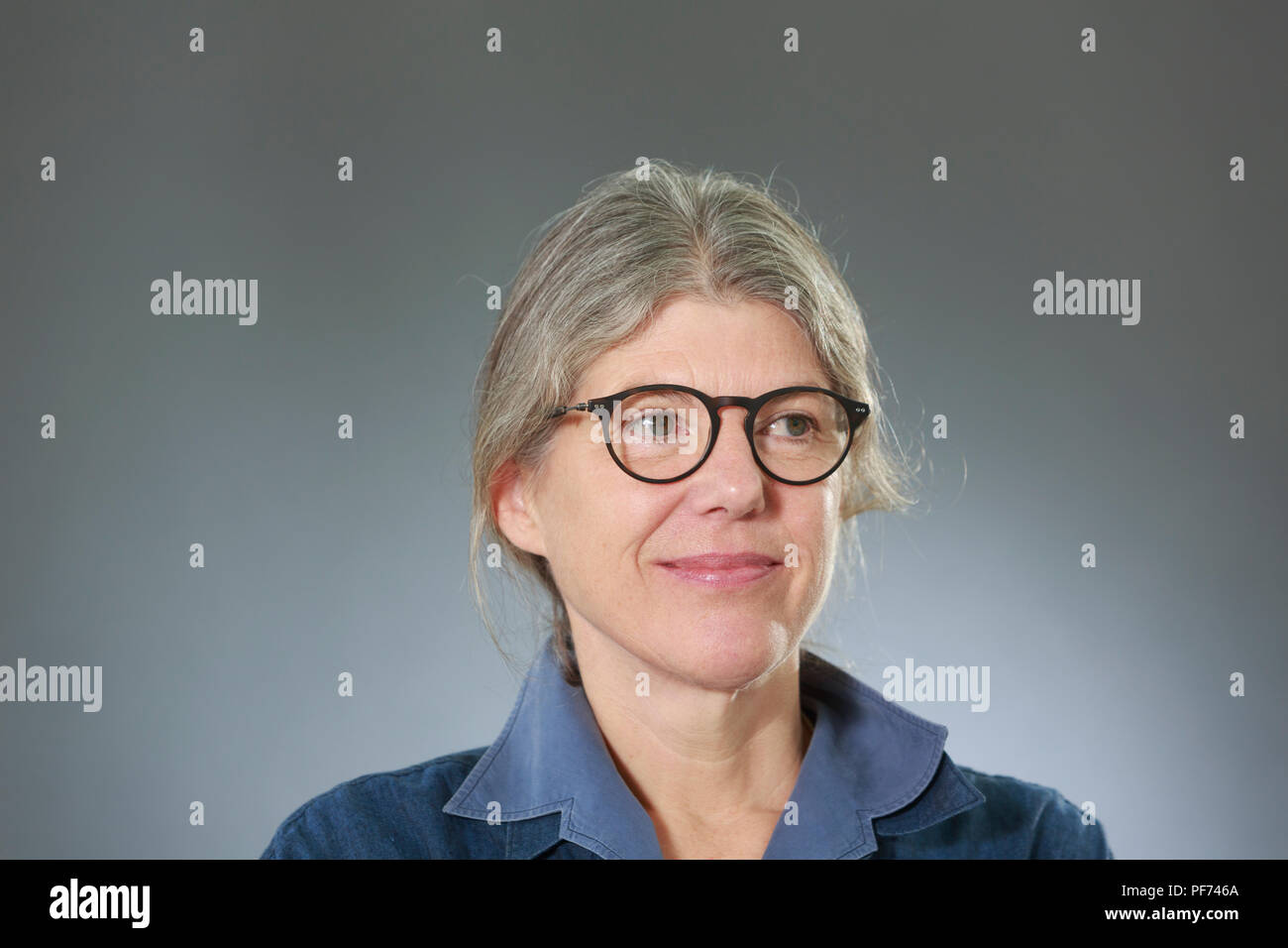 Edimburgo, Scozia, Regno Unito. 20 agosto 2018. Edinburgh International Book Festival. Immagine: Sigrid Rausing scrittore. Edimburgo. Credito: pak@ Mera/Alamy Live News Foto Stock