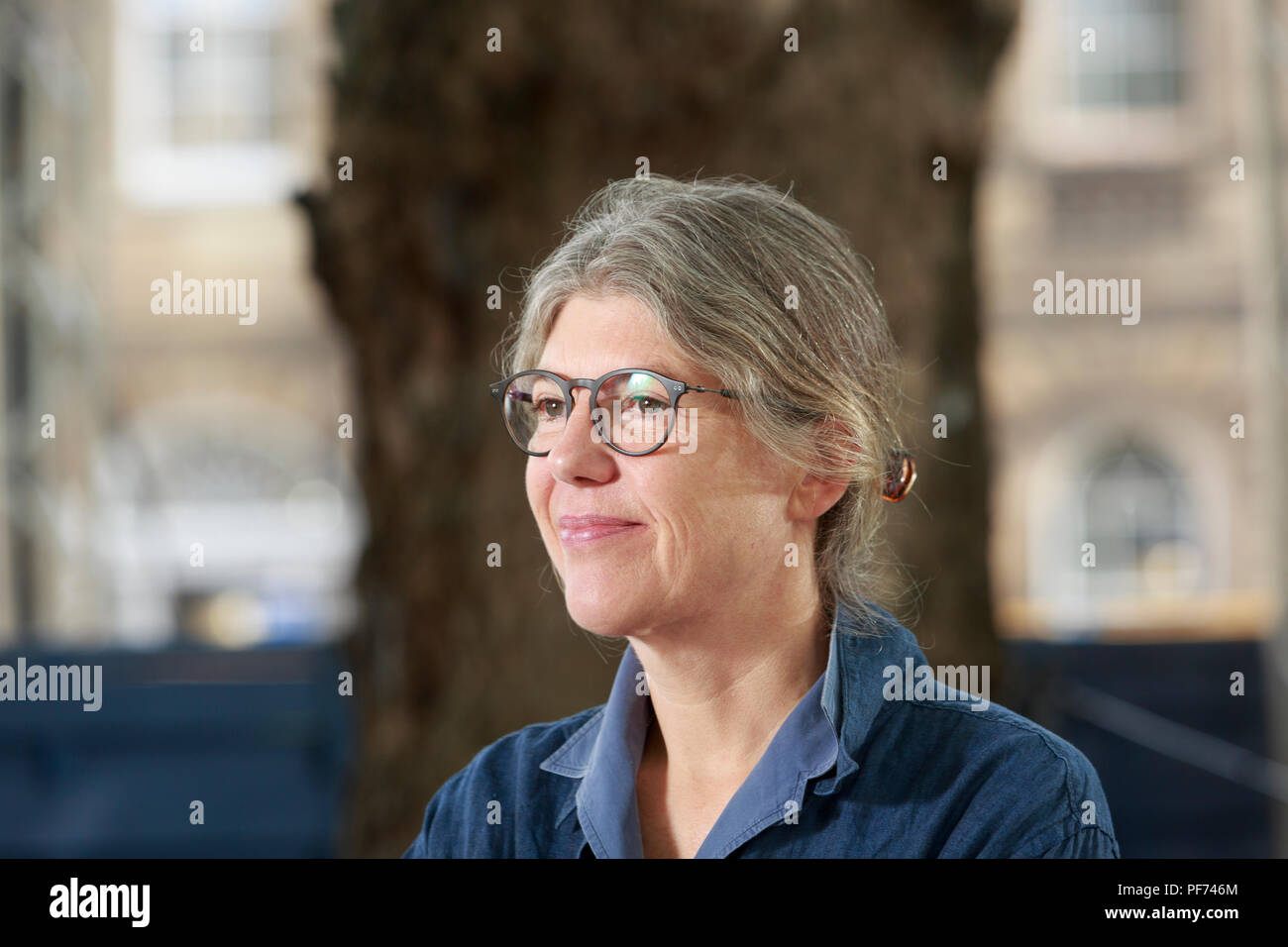 Edimburgo, Scozia, Regno Unito. 20 agosto 2018. Edinburgh International Book Festival. Immagine: Sigrid Rausing scrittore. Edimburgo. Credito: pak@ Mera/Alamy Live News Foto Stock