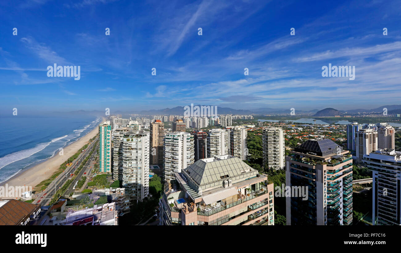 Barra, dello skyline di Rio de Janeiro in Brasile (Brasile) Foto Stock