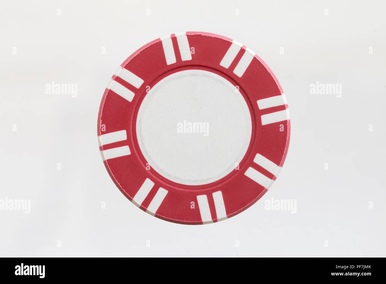 Rosso chip casino Foto Stock