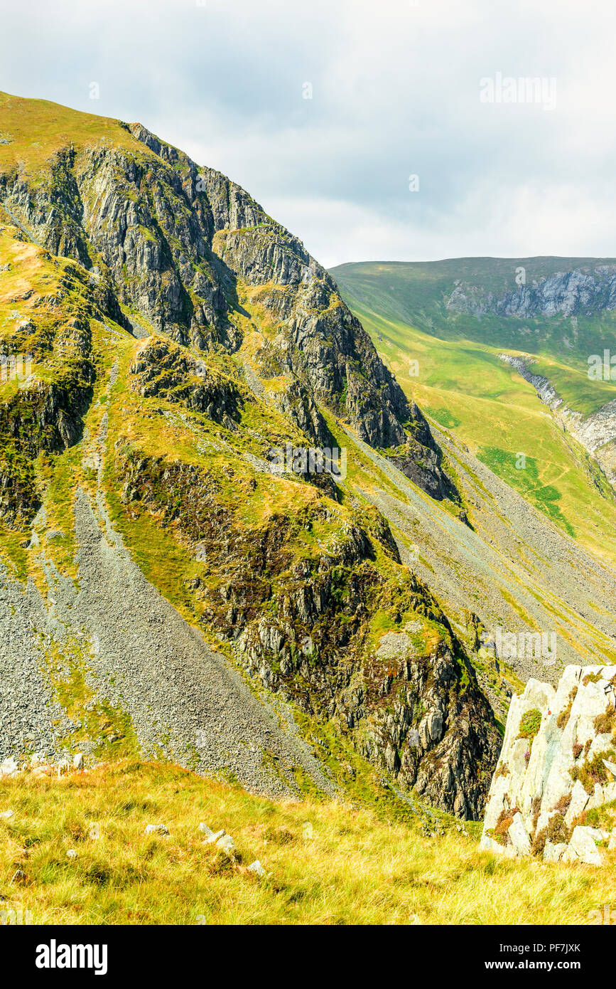 Balze Dalehead dalle piste di alta Spy della Northwestern fells del Distretto del Lago Foto Stock