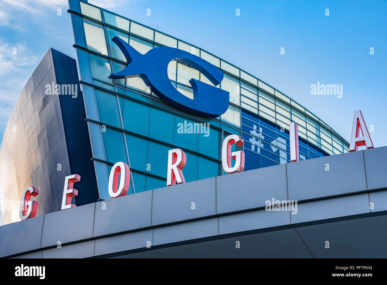 Acquario di Georgia nel centro di Atlanta, Georgia. (USA) Foto Stock