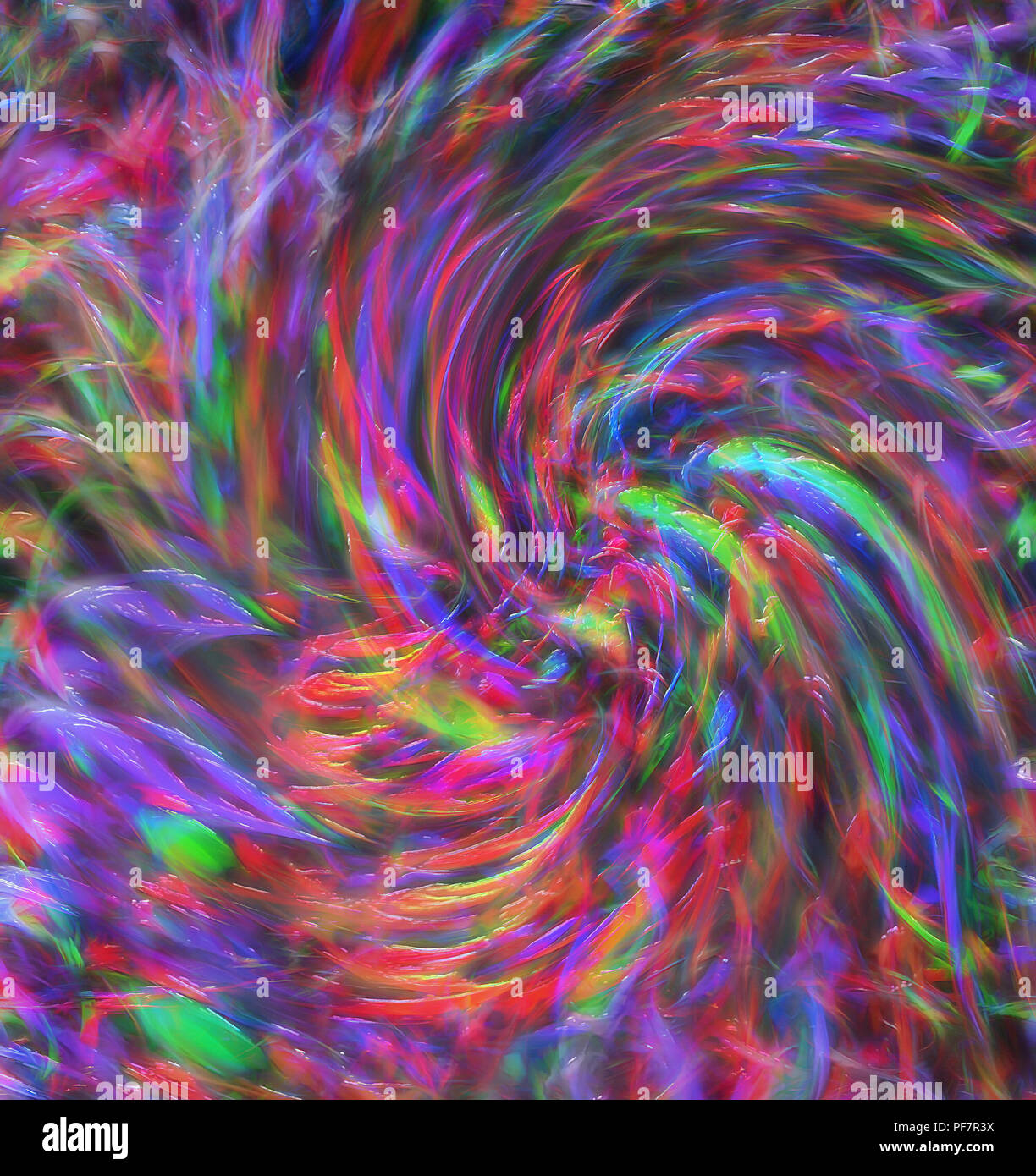 Un riassunto originale fotografia di lattine in alluminio pronto per il riciclaggio è stata modificata e migliorata per creare questo unico e colorato astratto che lo Foto Stock