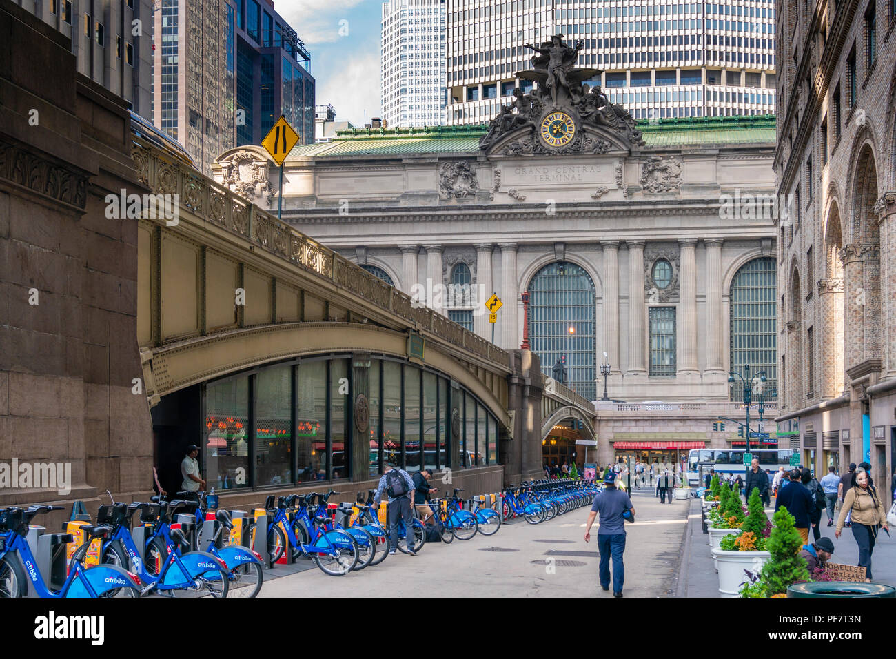 Vista del Grand Central Terminal in Midtown Manhattan Foto Stock