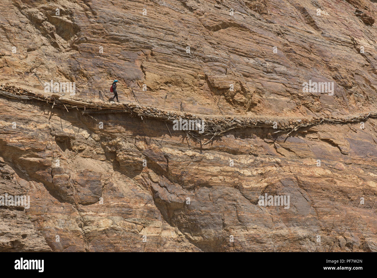 Il Trekking Darshai selvaggia gola nel Wakhan Valley, Tagikistan Foto Stock