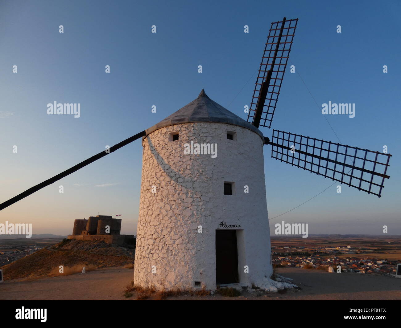 Molinos de Consuegra, Castilla-La Mancha Foto Stock