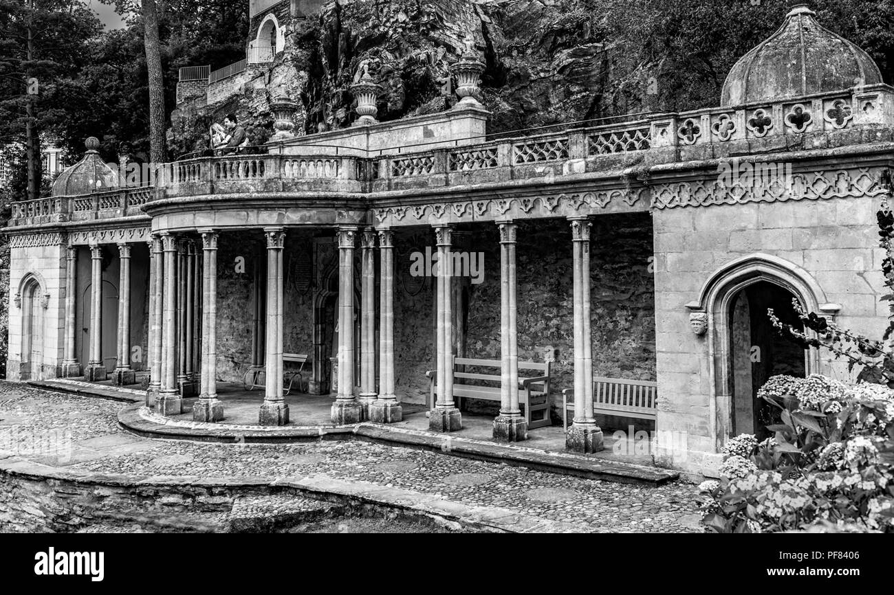 Romanticismo sul balcone Foto Stock