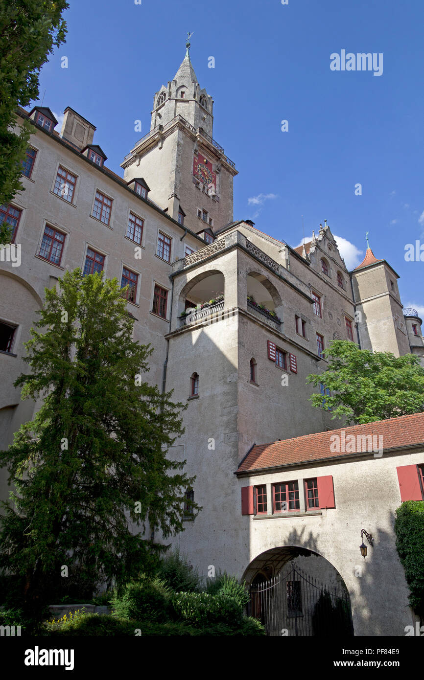 Castello, Sigmaringen, Baden-Wuerttemberg, Germania Foto Stock