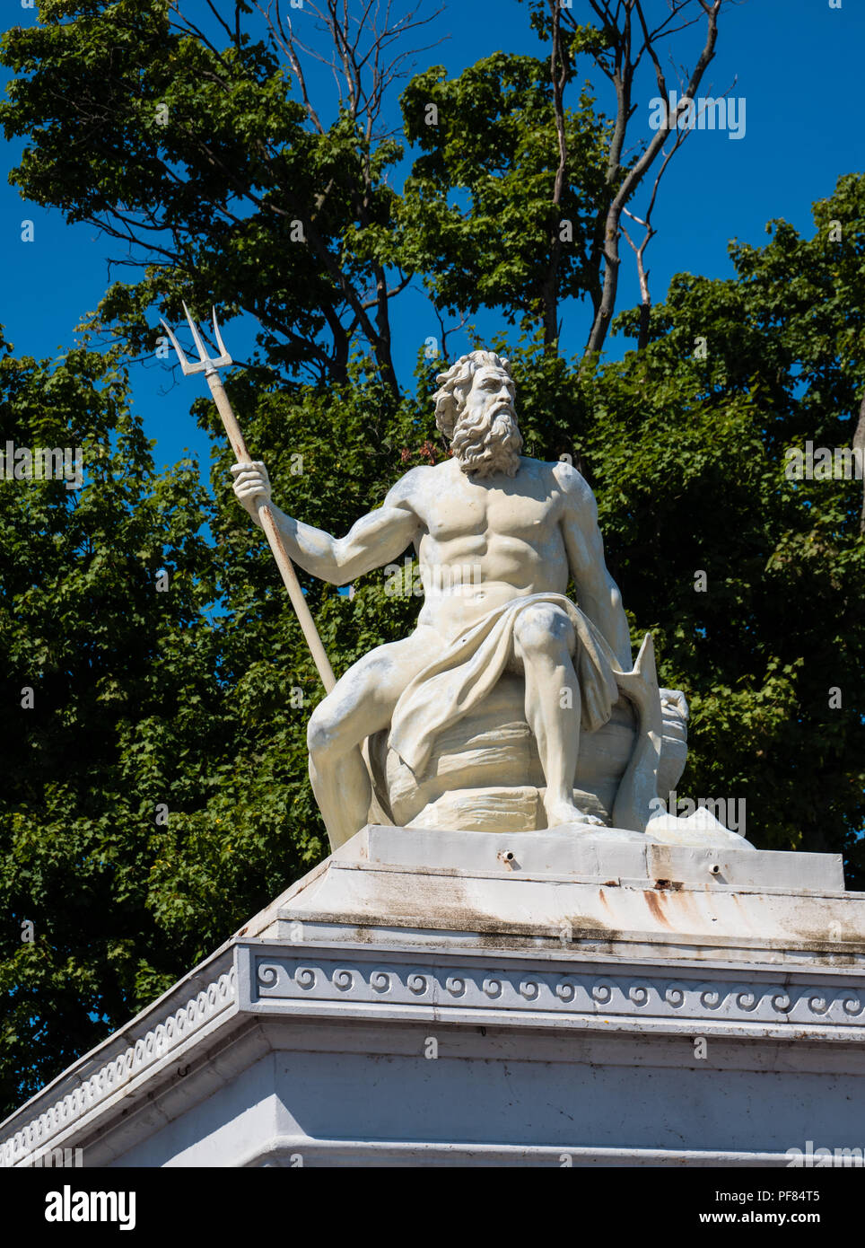 Nettuno, cancelli a Langelinie, Copenaghen, Zelanda, Danimarca, l'Europa. Foto Stock