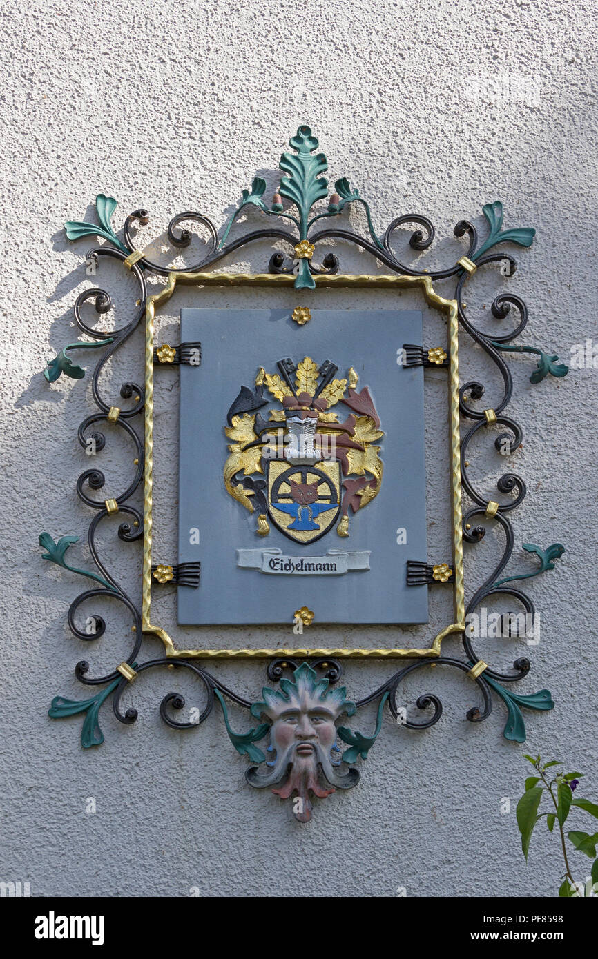 Stemma della città di Sigmaringen, Baden-Wuerttemberg, Germania Foto Stock