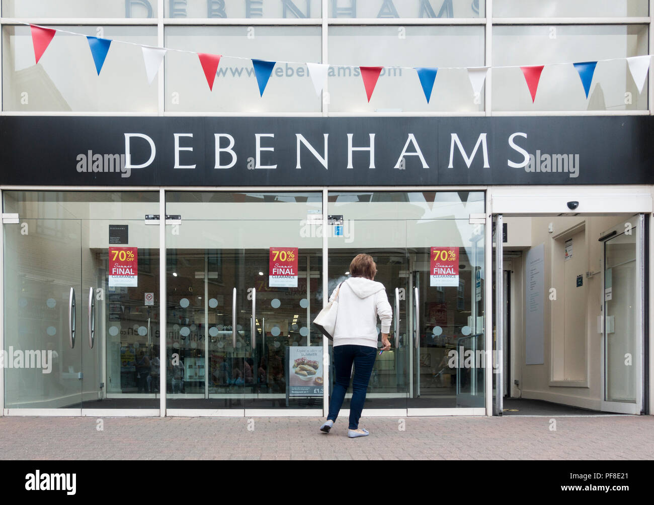 Negozio Debenhams, Stockton on Tees, Inghilterra. Regno Unito Foto Stock