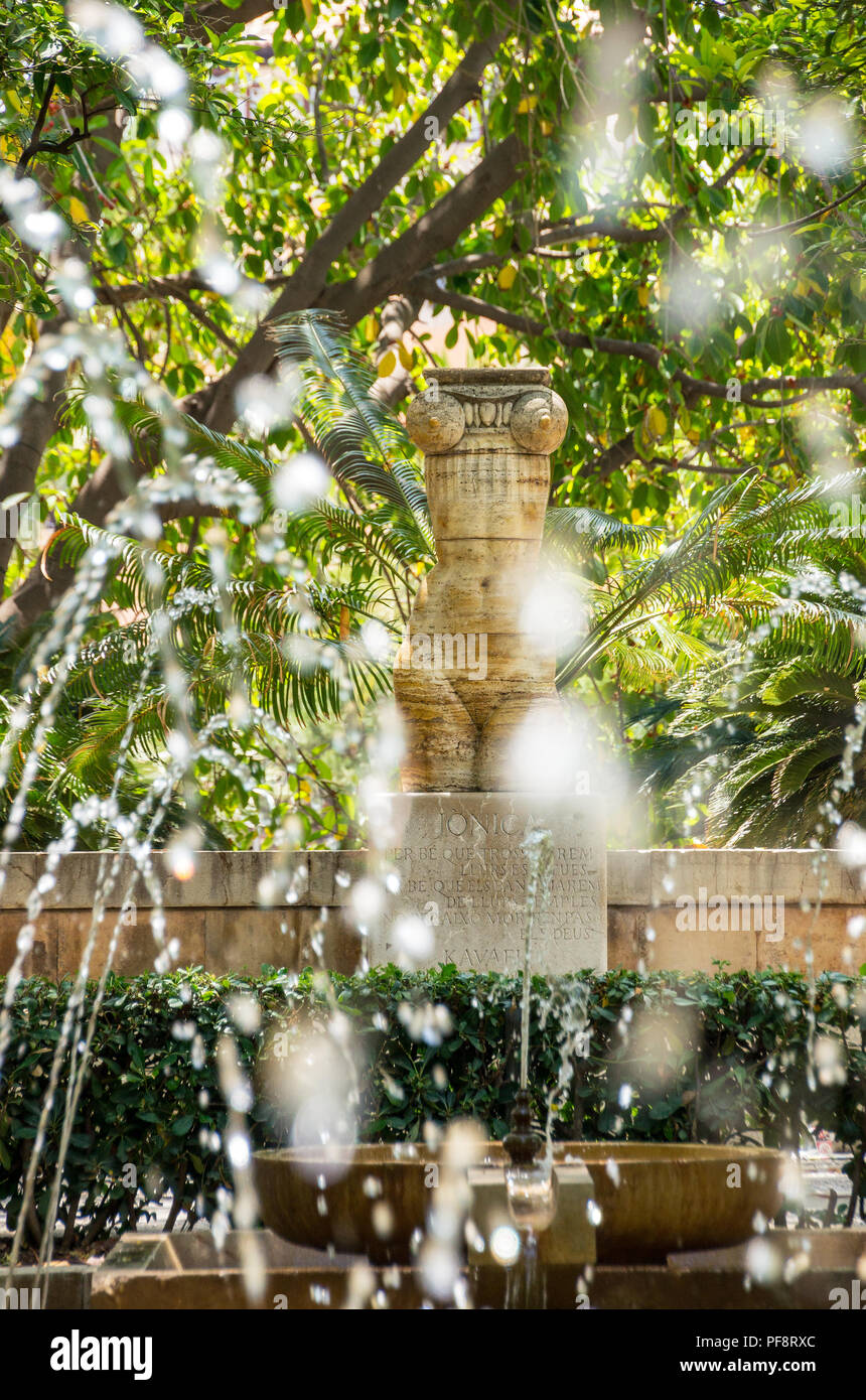 Jonica di Josep Maria Subirachs a Hort del Rei - Palma de Mallorca, Spagna Foto Stock