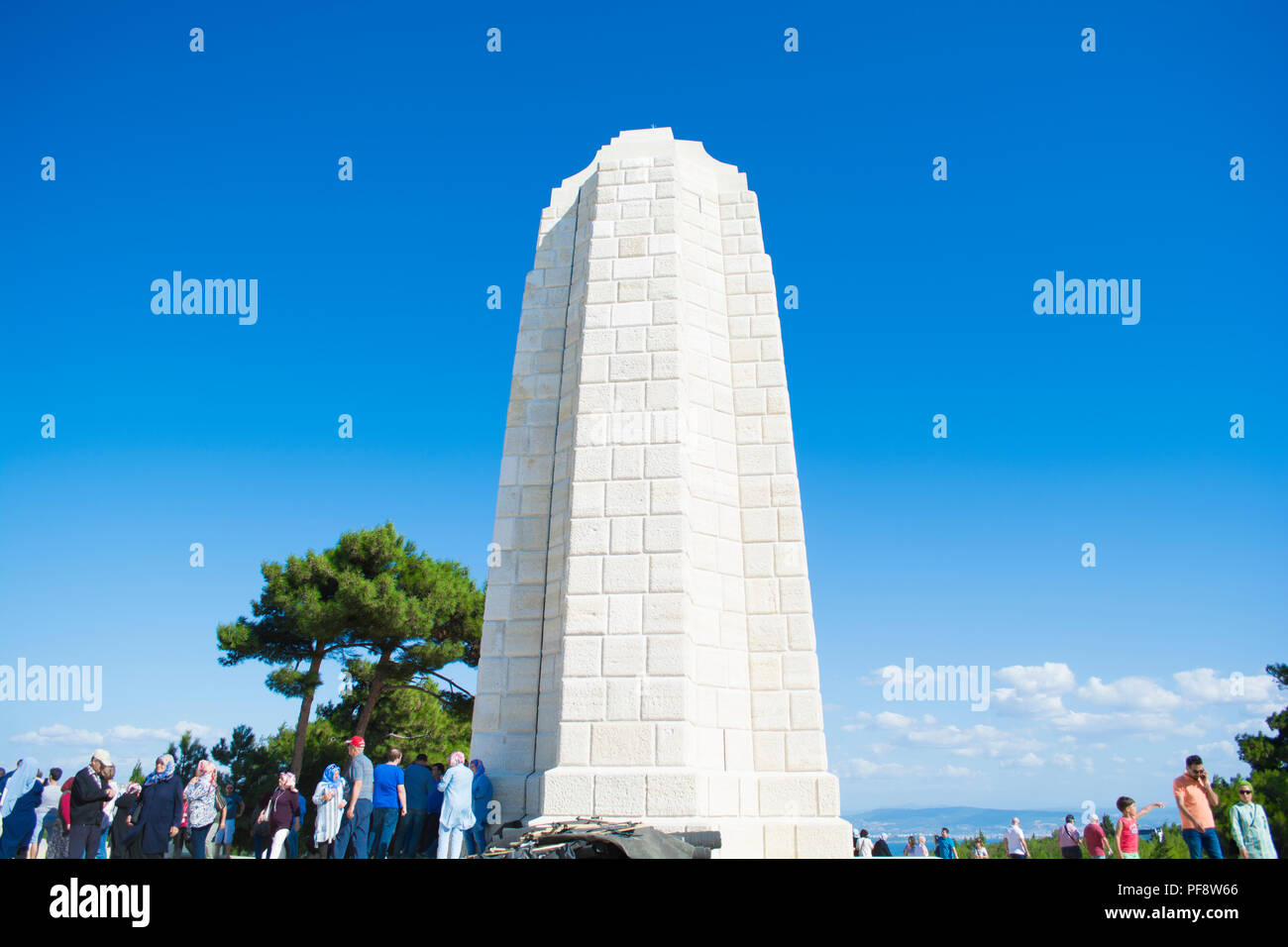 Canakkale,Turchia - Agosto.10, 2018 :Chunuk Il Bair Nuova Zelanda Memorial in Conk Bayiri, Gallipoli. Foto Stock