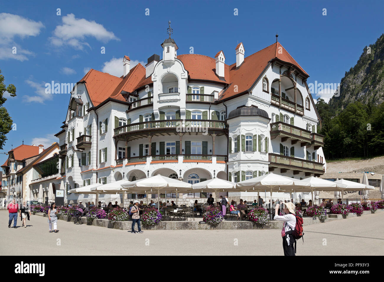 Museo dei re bavaresi, Hohenschwangau, Allgaeu, Baviera, Germania Foto Stock