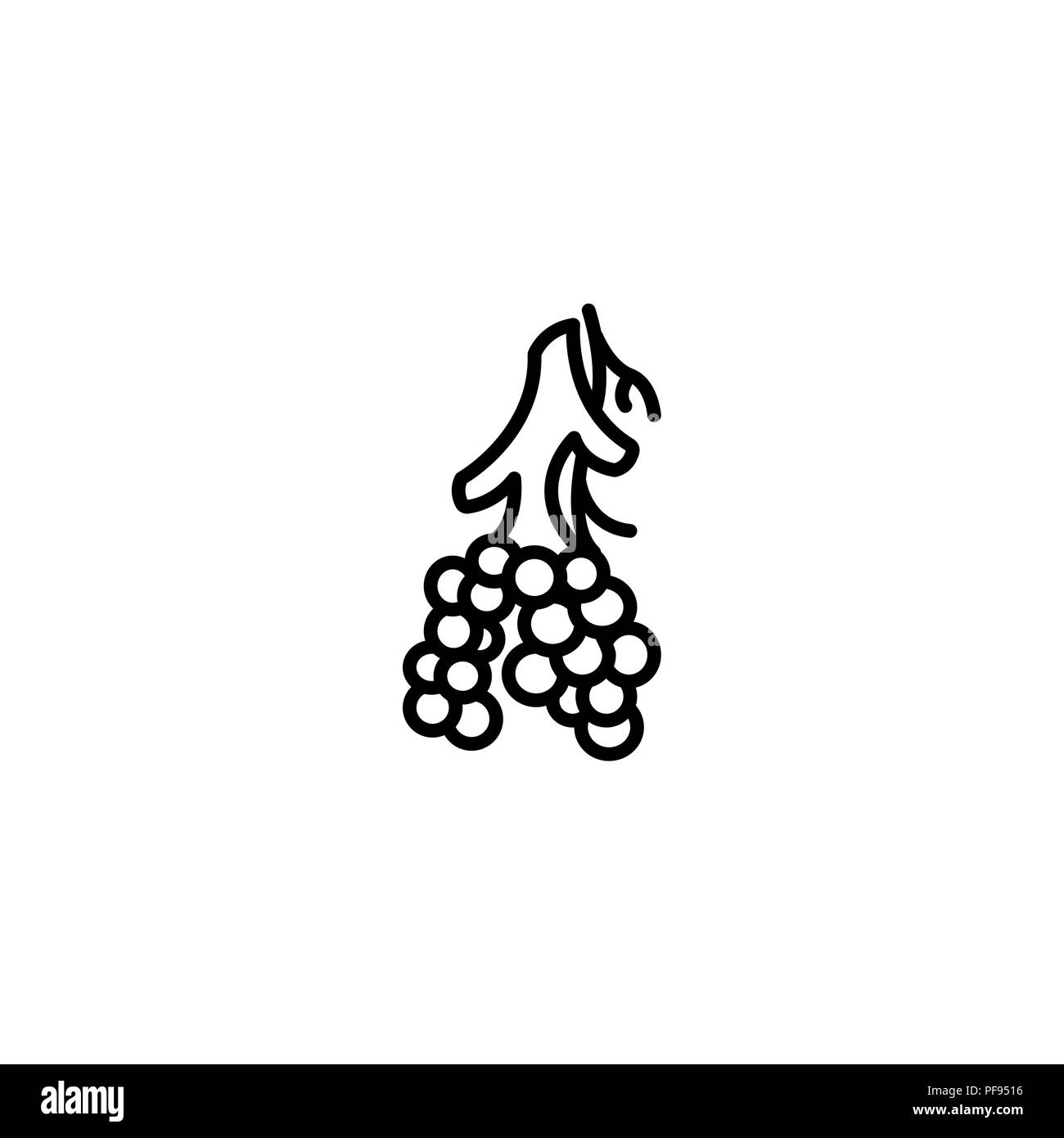 Linea Web icona. L'alveolo nero su sfondo bianco Illustrazione Vettoriale