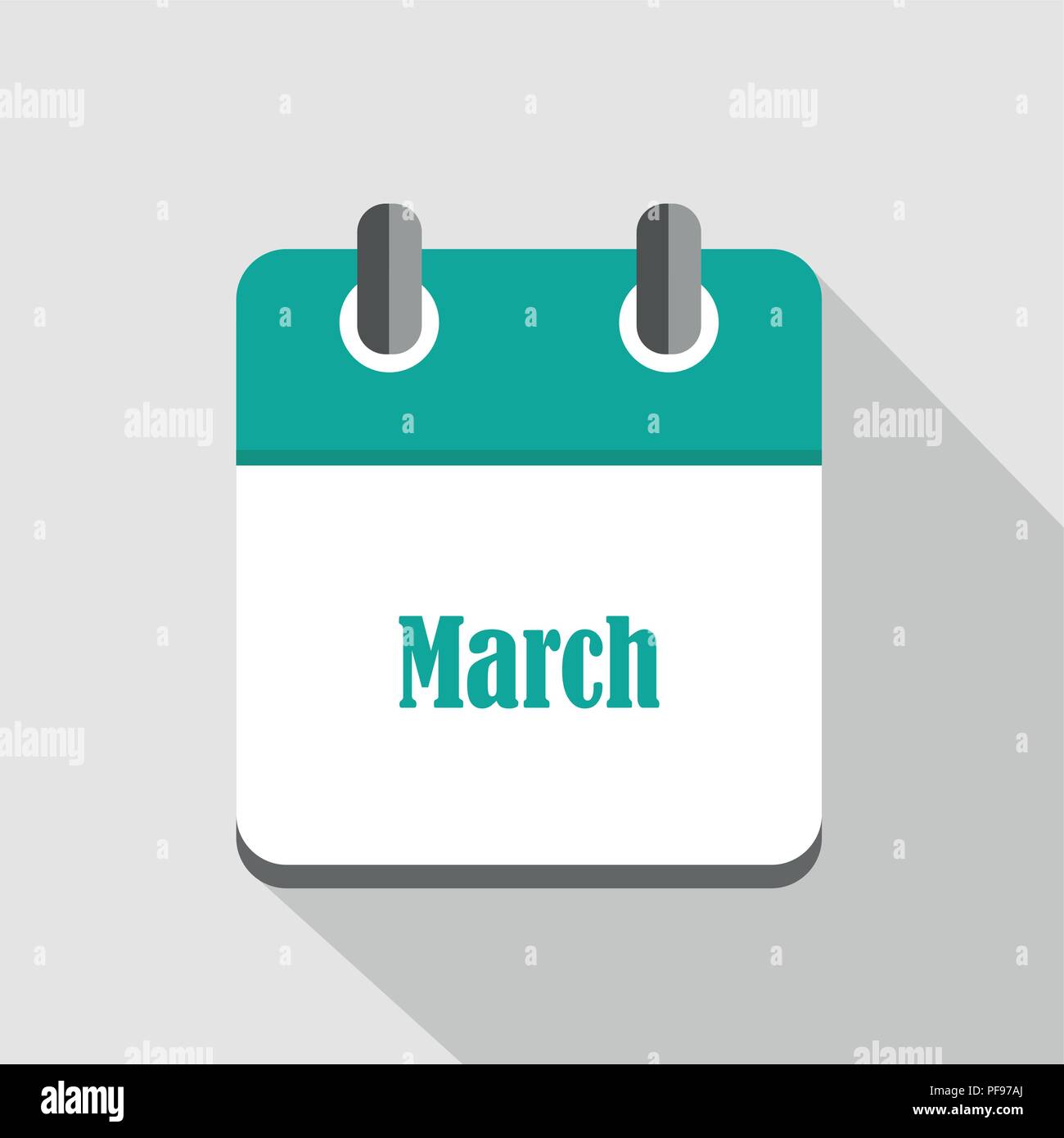 Icona calendario business marzo illustrazione vettoriale EPS10 Illustrazione Vettoriale
