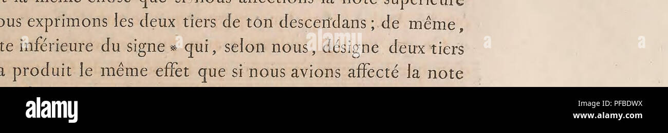 . Descrizione de l'EÌgypte, ou Recueil des osservazioni et des recherches qui ont eÌteÌ faites en EÌgypte pendant l'eÌxpeÌdition de l'armeÌe francÌ§aise. Storia naturale; spedizioni scientifiche; musica. 63 Â° DE L'ÃTAT ATTUALE Arabes ne seront dÃ©signÃ©es que par les chiffres qui dÃ©signent leur ordre dans ce schema, il sé rencontroit quelque scelto que l'su voulÃ"t vÃ©rifier. Â Schema gÃ©nÃ©ral des figli du SystÃ¨me musical des Arabes, notÃ© avec leurs lettres et traduit en notes de musique EuropÃ©enne* 1 2 3 4 5 6 7 8 9 10 12 13 i4 15 16 17 18 19 20. -E- x-e- *-Â©â â jx -e- *-Â©- *-Â©- Foto Stock