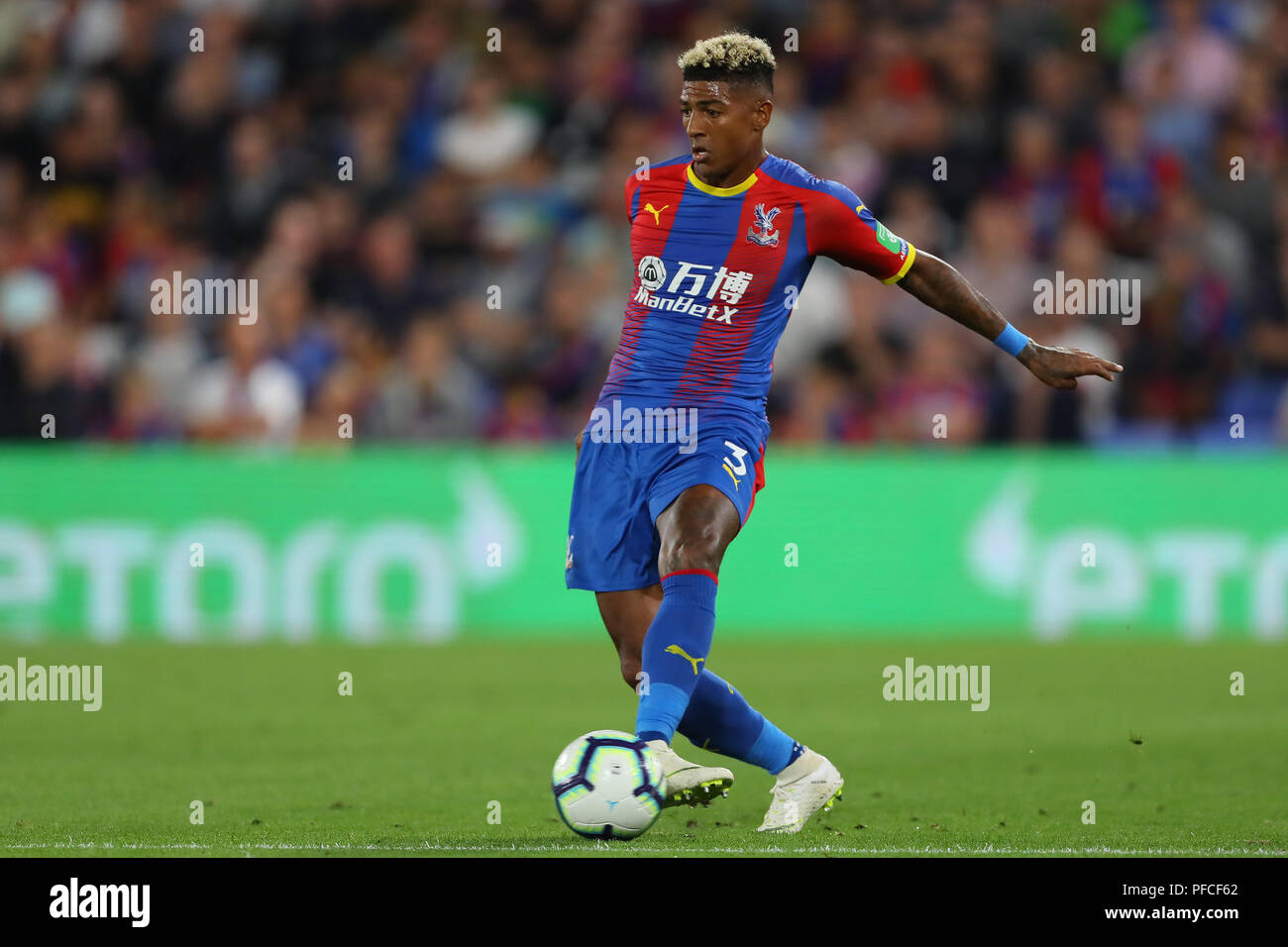 Patrick Van Aanholt di Crystal Palace - Crystal Palace v Liverpool, Premier League, Selhurst Park, Londra (Selhurst) - 20 agosto 2018 Foto Stock