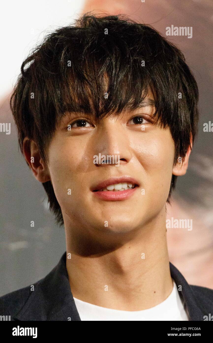 Tokyo, Giappone. 21 Ago, 2018. Attore giapponese Taishi Nakagawa assiste una speciale riunione del ventilatore per il film Ant-Man e Wasp il 21 agosto 2018, Tokyo, Giappone. I membri del cast si sono recati in visita in Giappone per promuovere il sequel Ant-Man che sarà rilasciato in Giappone il 31 agosto. Credito: Rodrigo Reyes Marin/AFLO/Alamy Live News Foto Stock