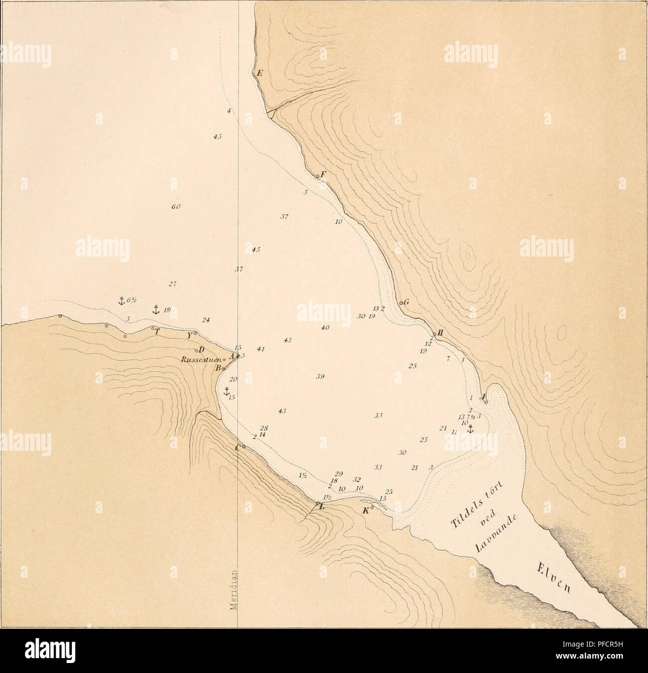 . Den Norske Nordhavs-spedizione, 1876-1878. Spedizioni scientifiche; animali marini -- Mare di Norvegia; animali marini -- regioni artiche; Mar di Norvegia. KART ovei avvento BAY mi Isfjorden Spidsbergen paa. o/mi fa f/c f qfJCajitejn i mari ti en C. F Ititlc med Assistctnce af Professor Dr ÃMoTin oy SkibsAeiptein .1 GriegJ878. Avvento BAY Spitzberg^eii; icebergs. Intervistati da Geipt. C.F.Wille R X uritft il assistanee di ProfÃMokn e Capt.J. Grieg. J878 /'unità un ligger paa 78 Â°J4 â 48' Xord Bredde Pouit a 78Â°]4'48XtJ} lat 15Â°34'JÃ©"langÃ¥k Ost Gr. Azimxuth Lnuen af A C er 3"JJ/.s S annuncio 0 Foto Stock