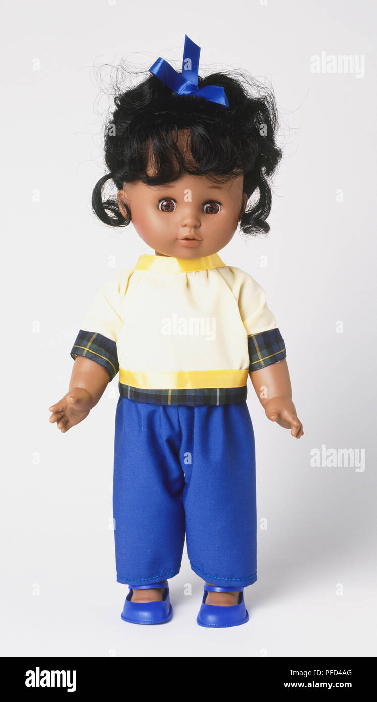 La bambola con capelli scuri Foto Stock