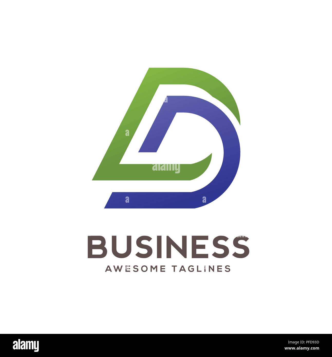 Lettera DD logo design illustrazione vettoriale modello,D lettera vettore logo, lettera D e D del logo vector, creative lettera dd logo lettera Illustrazione Vettoriale