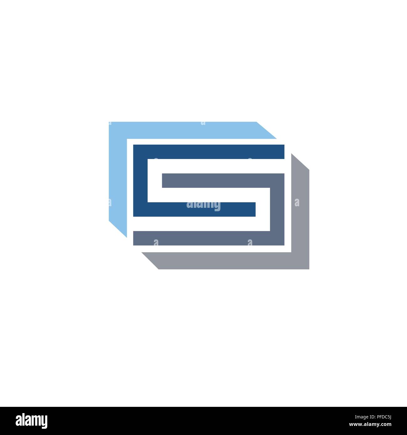 CS lettera logo design illustrazione vettoriale modello, LETTERA C vettore logo, LETTERA C E S vettore logo, creative lettera CS logo lettera Illustrazione Vettoriale